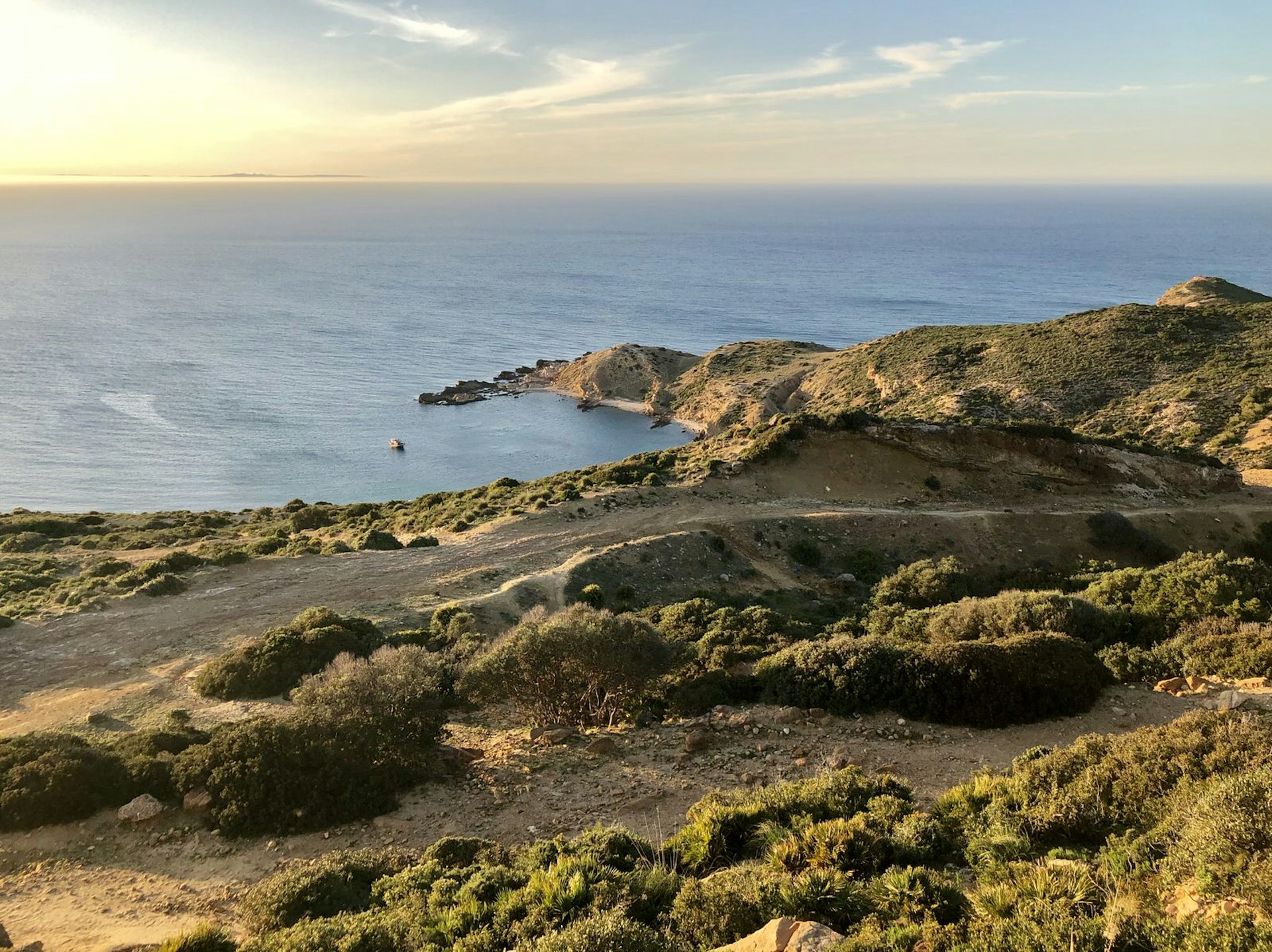 View of the Gulf of Tunis at sunrise from Korbous, Tunisia © Lauren Keith / Lonely Planet