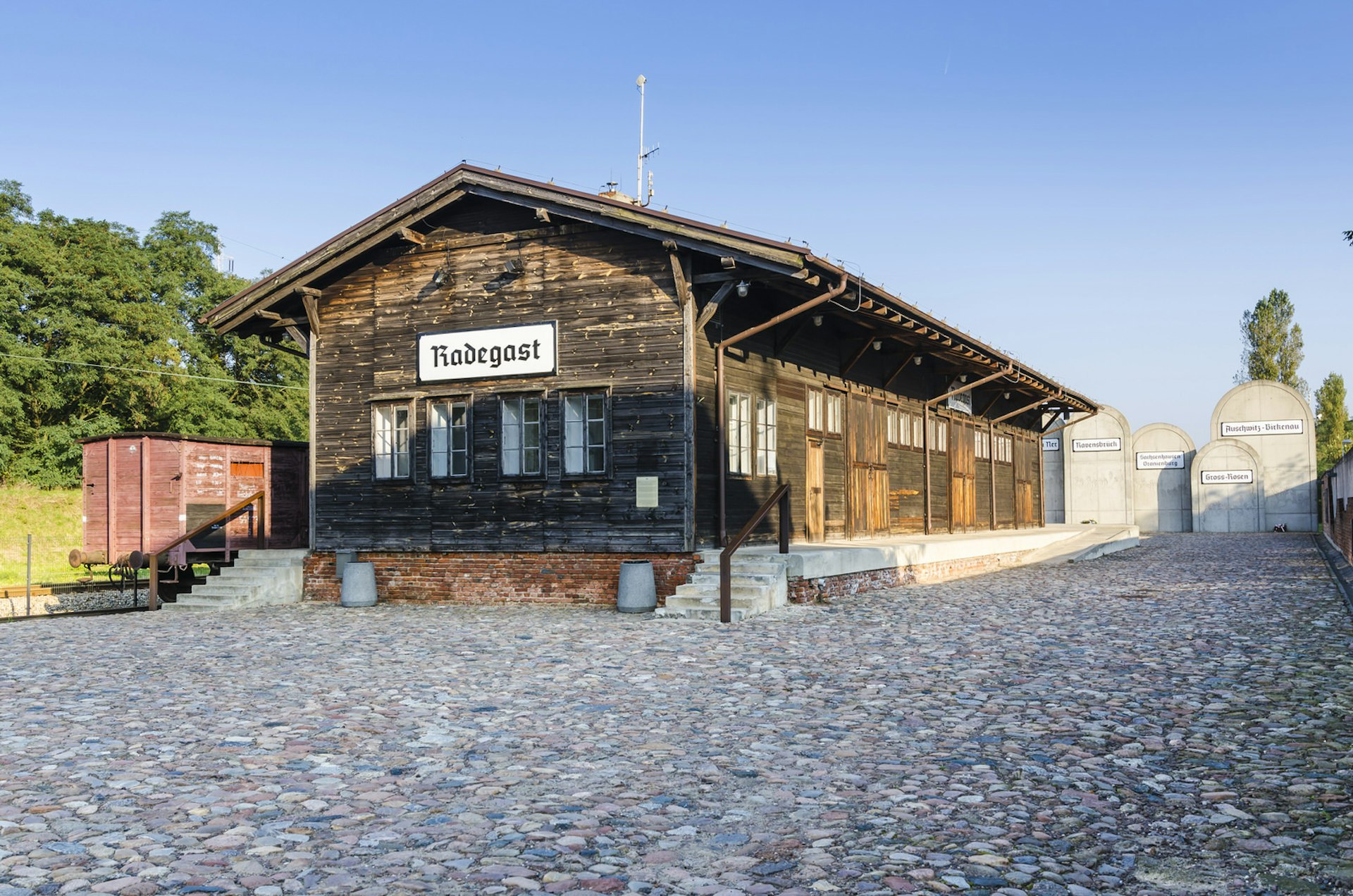 The former Radegast railway station, now a memorial commemorating Jews deported and murdered in German Nazi concentration camps © Dejan Gospodarek / Shutterstock