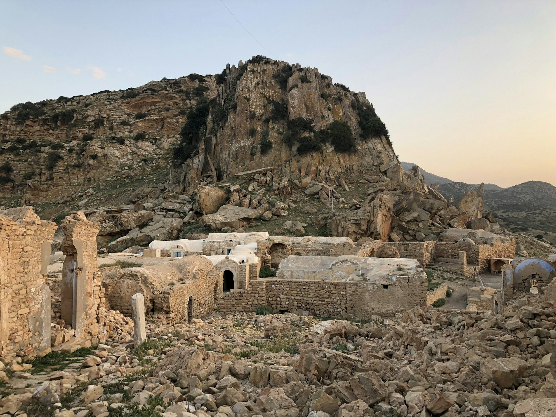 Ruins of the abandoned Berber town of Zriba, Tunisia, at sunset © Lauren Keith / Lonely Planet