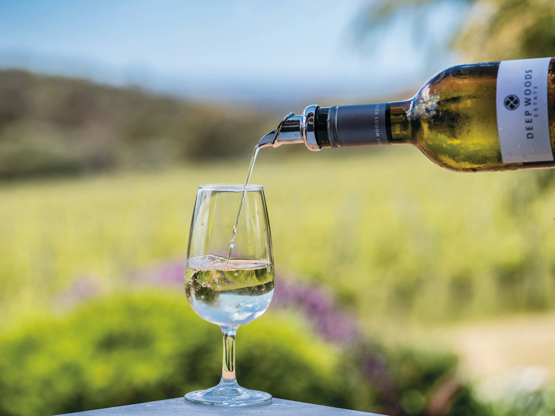 Glass half full at Margaret River's delightful Deep Woods Estate © Courtesy of Deep Woods Estate / Harriet Harcourt