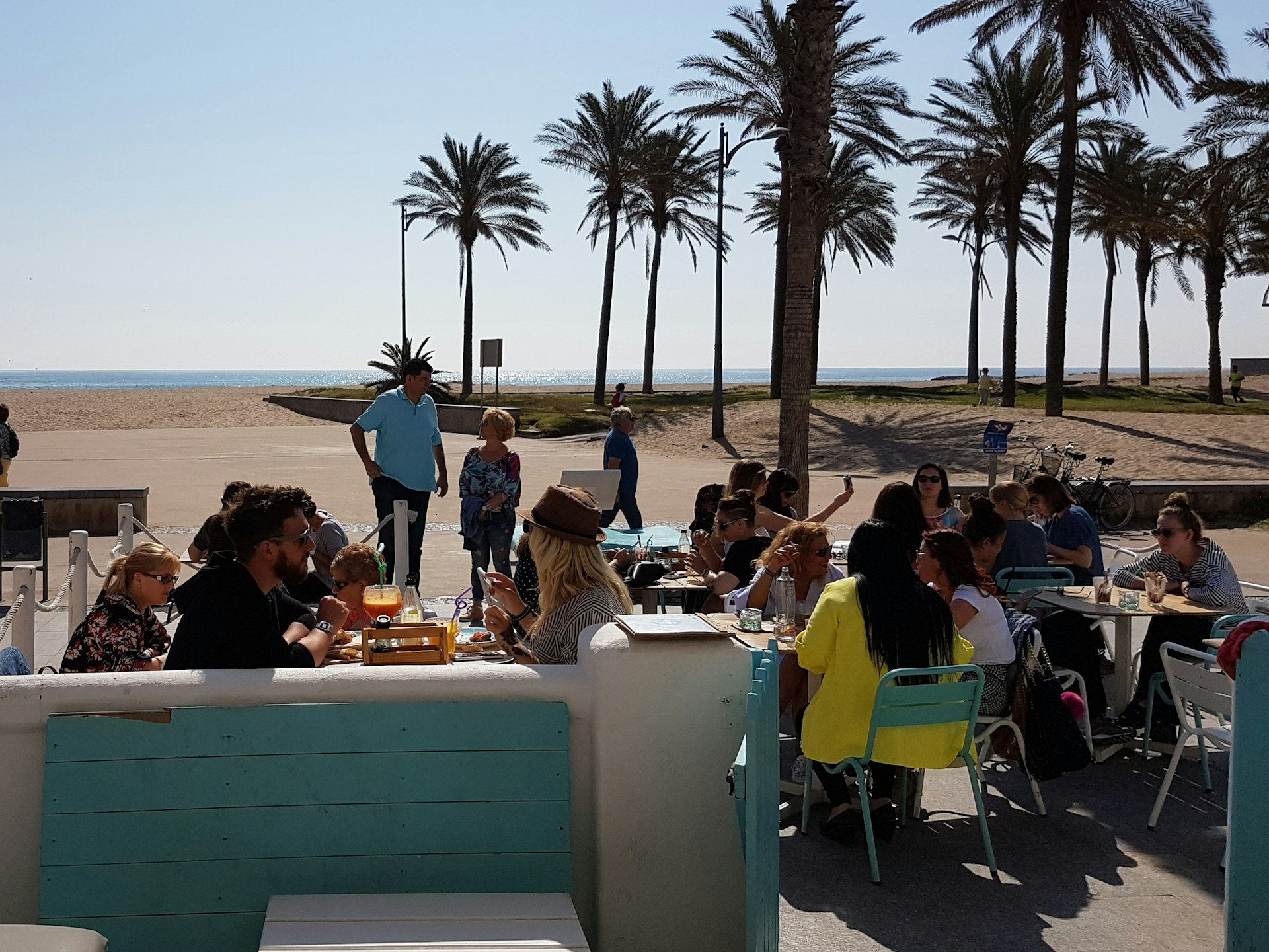 Beach view from La Más Bonita, Valencia