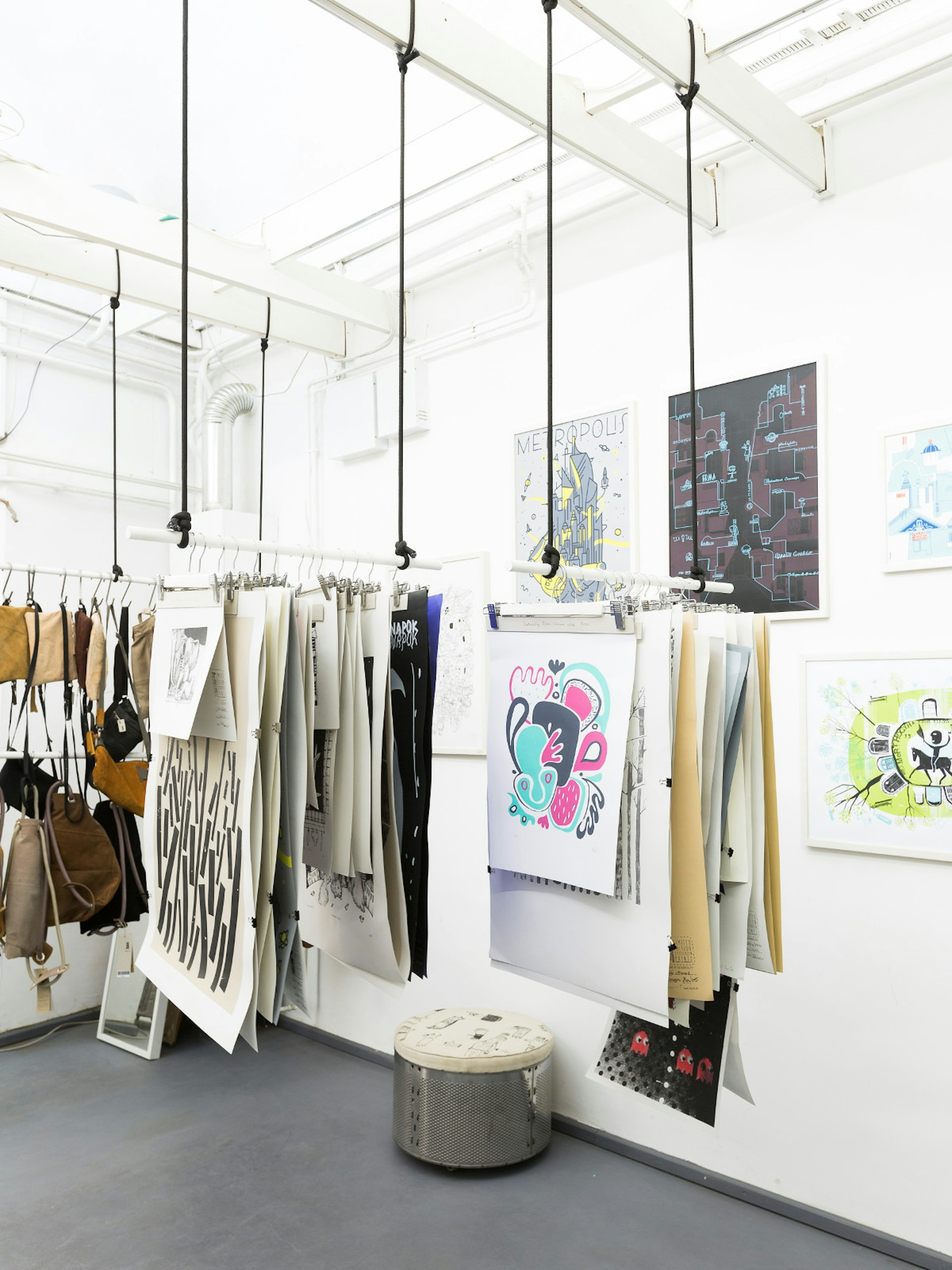 The hip Printa silkscreen studio, design shop and gallery focuses on local Budapest talent © Sarah Coghill / Lonely Planet
