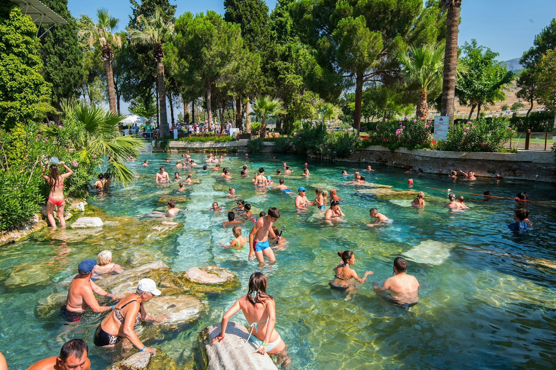 Cleopatra pool at Pamukkale, Turkey