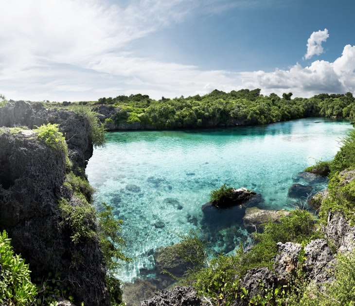 The crystal-clear waters of Weekuri Lagoon, Sumba island, Indonesia
