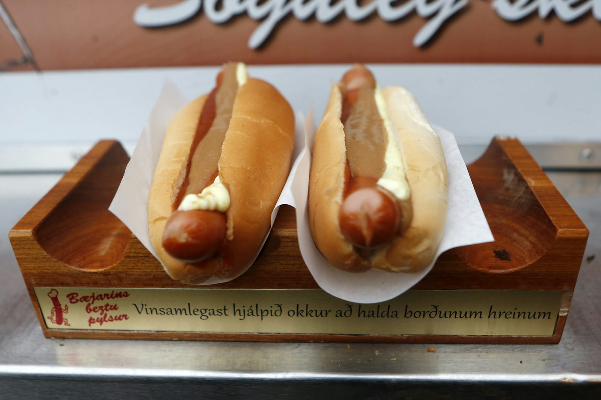 Hot dogs are the snack of choice for Reykjavík locals