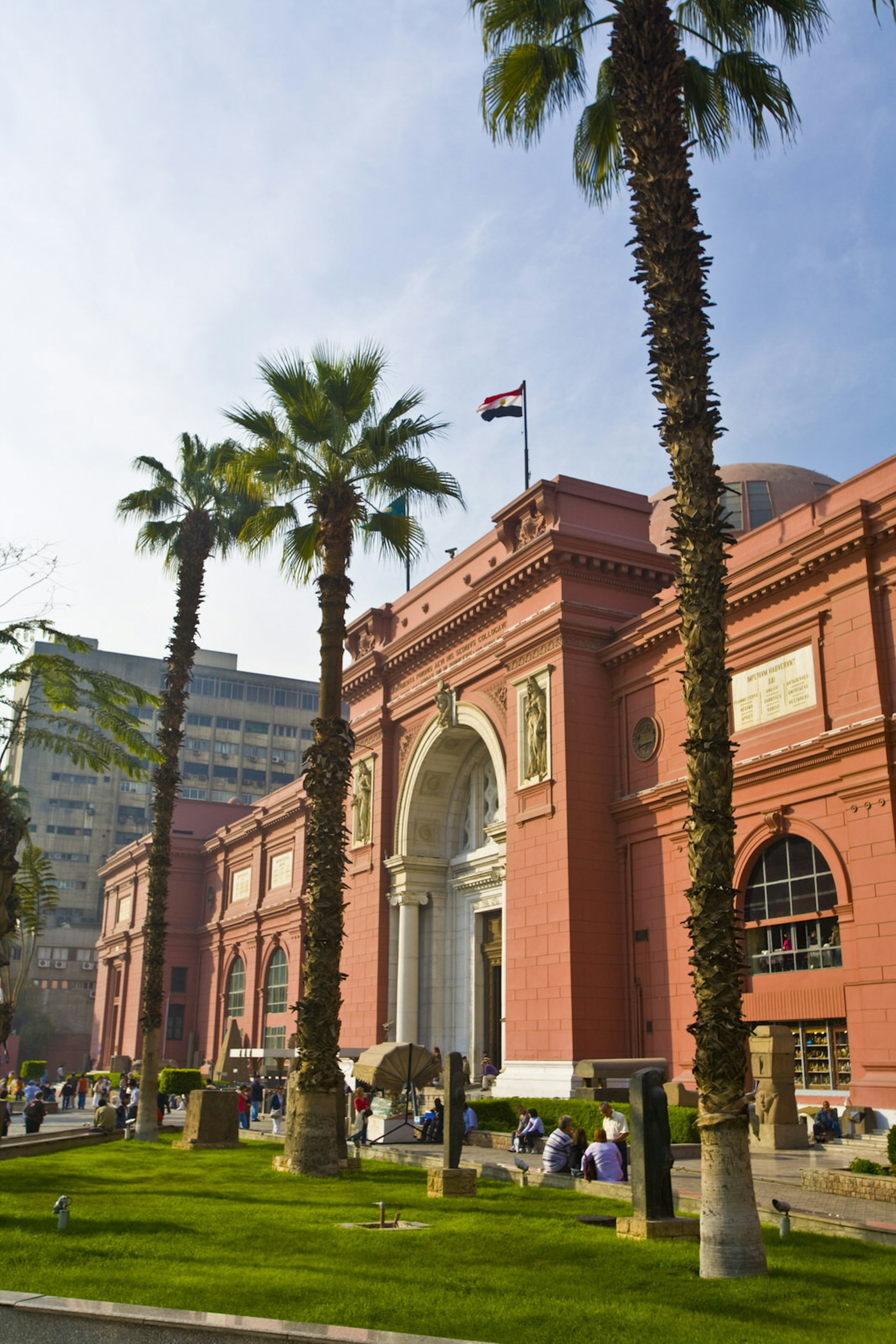 Exterior of Egyptian Museum in Cairo, Egypt