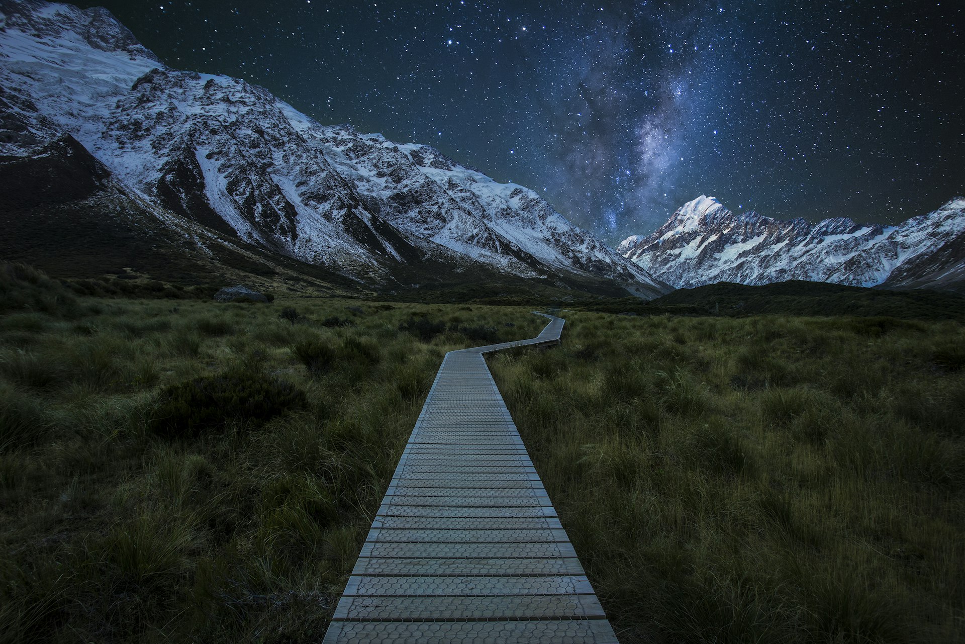 Features - Milky Way Rising Above Mount Cook National Park