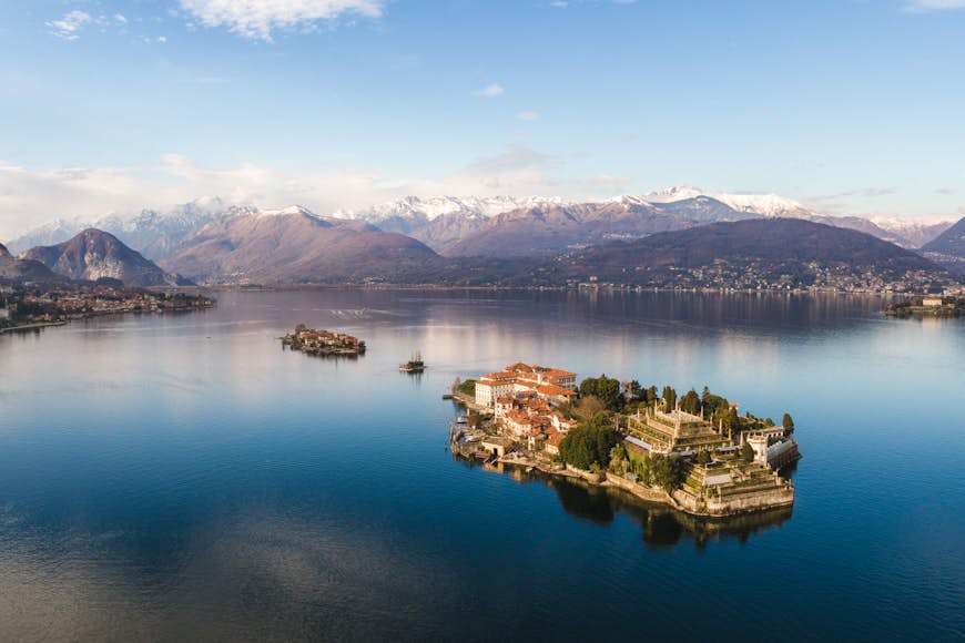 The Borromean Islands in Lake Maggiore, Italy