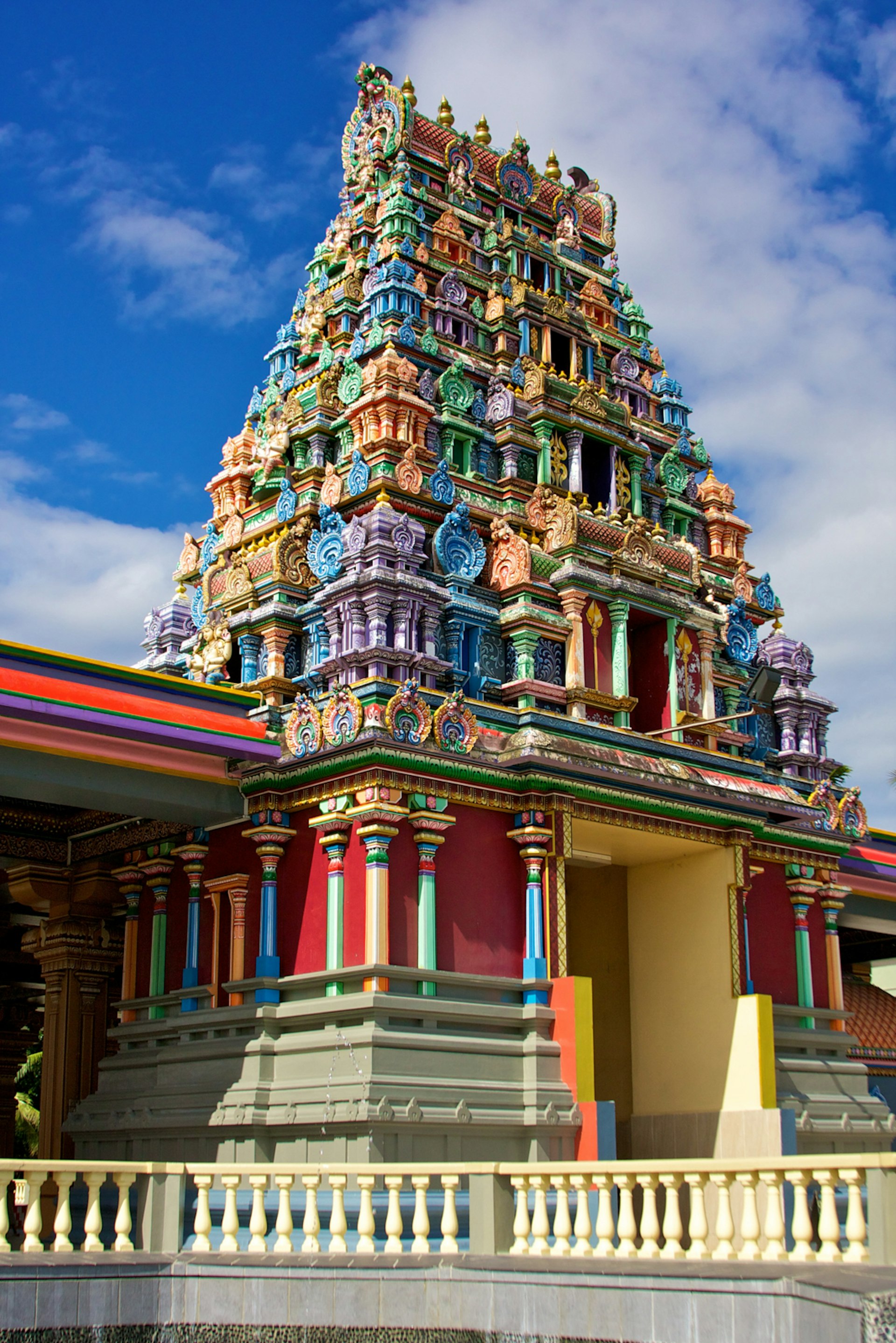 The colorful design of the Sri Siva Subramaniya Swami Temple, Nadi, Fiji