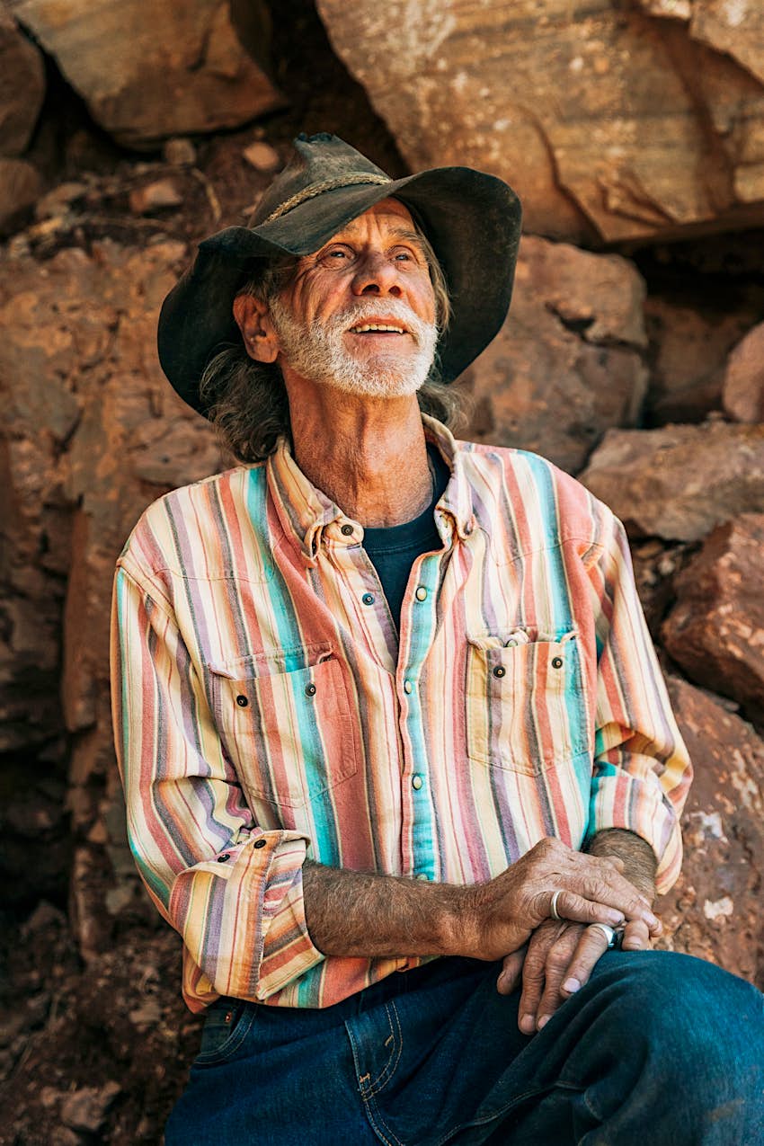 A portrait of Colorado Bob Ross