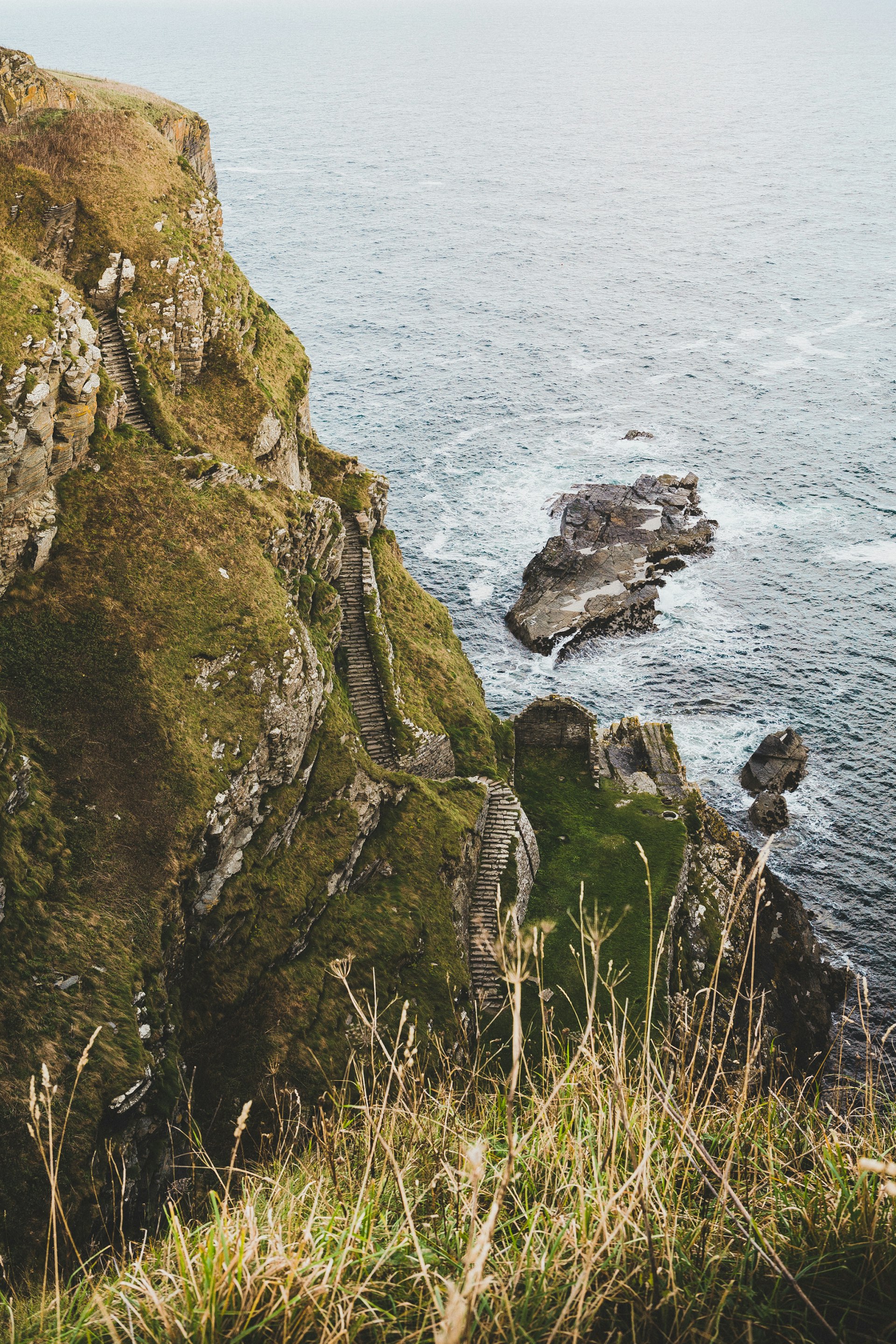 A steep descent at Whaligoe Steps