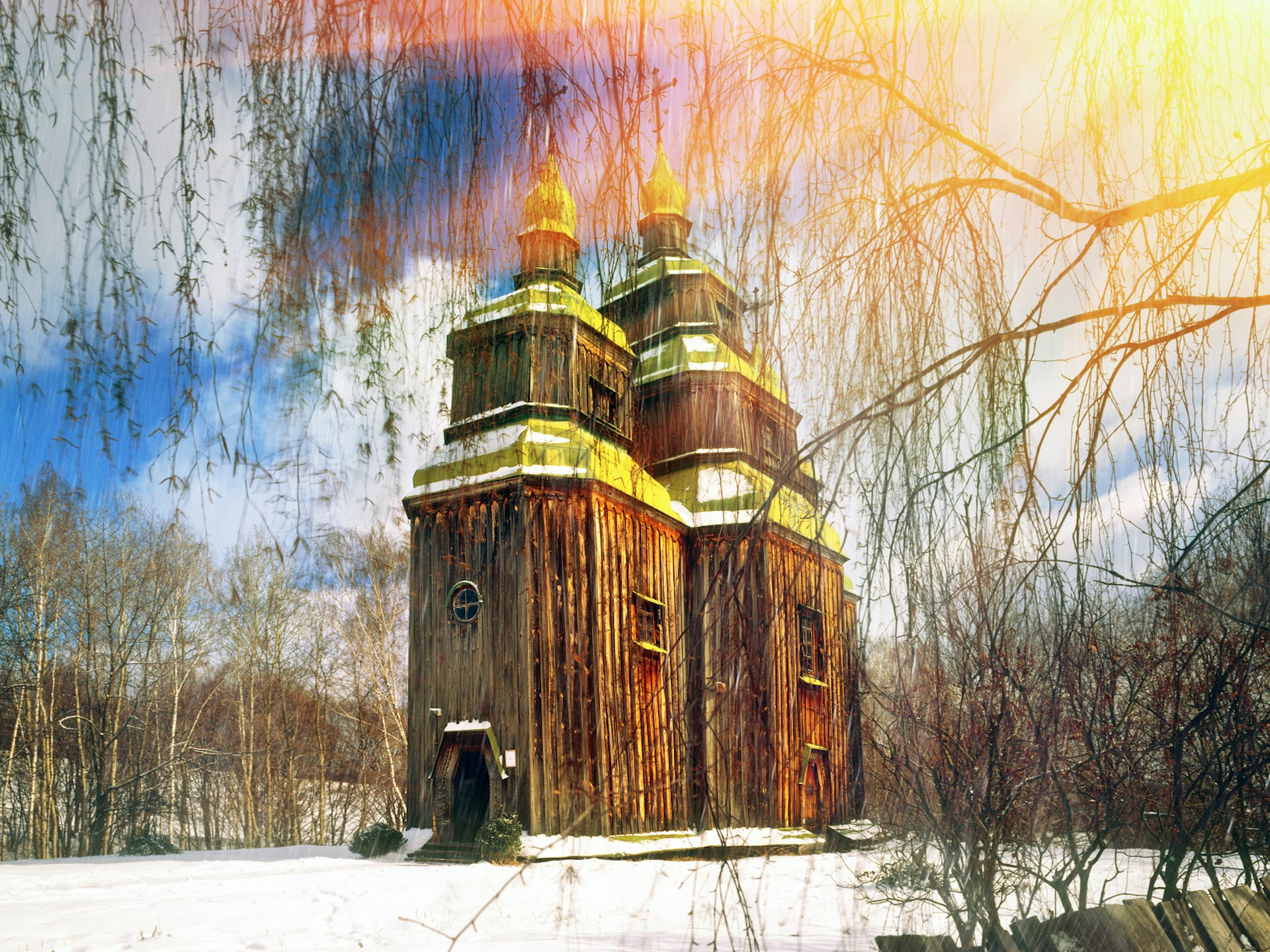The wooden Church of St Paraskeva in the Pyrohiv Museum of Folk Architecture © Roman Mikhailiuk / Shutterstock
