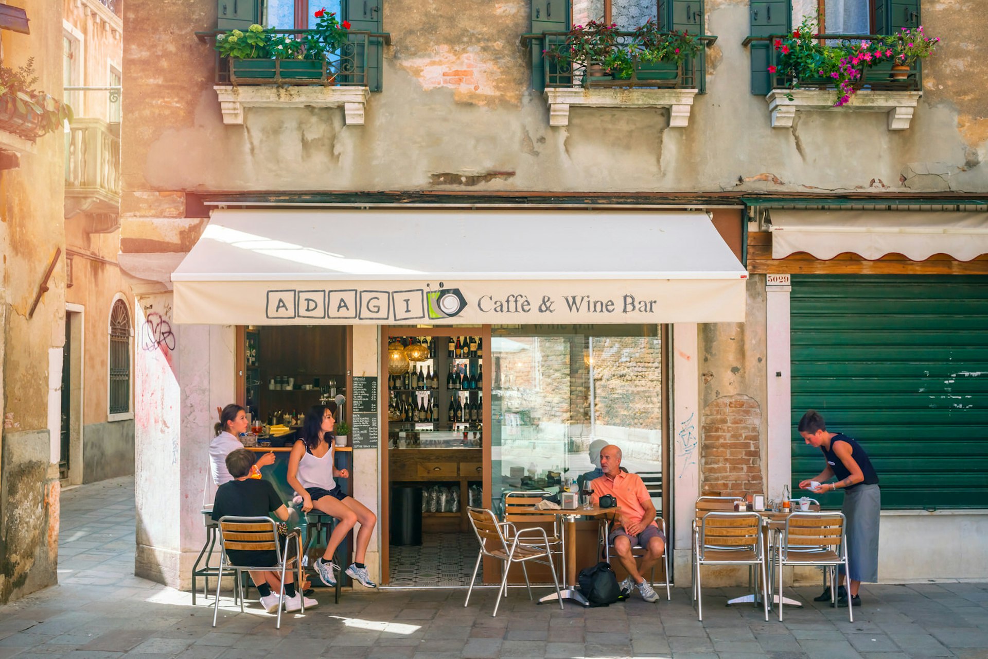 Adagi Caffee and Wine Bar in Venice, Italy