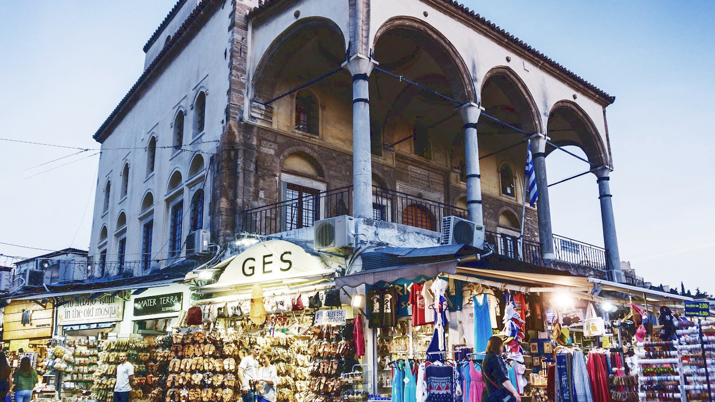 The bustling Monastiraki flea market is an unmissable shopping experience in Athens © ilolab / Shutterstock