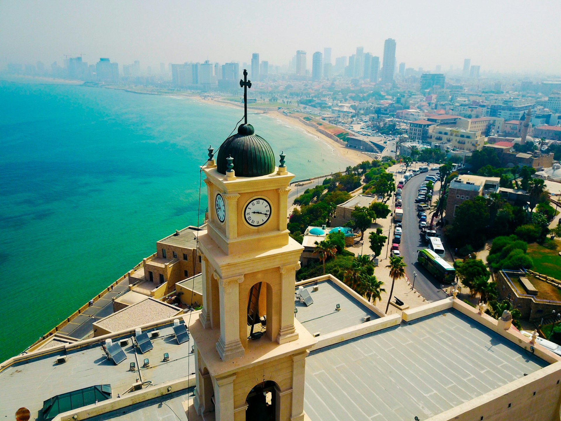 View above the Clock Tower in Jaffa, Tel Aviv, Israel