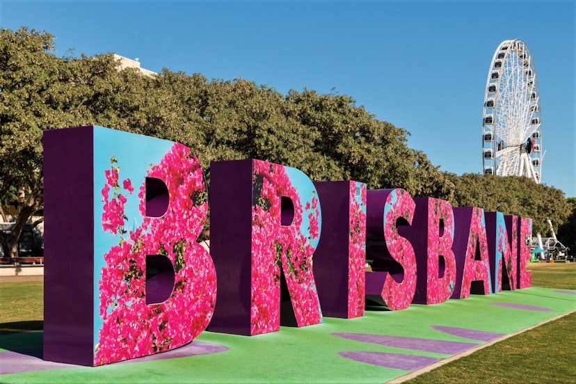 Brisbane sign, South Bank, Brisbane