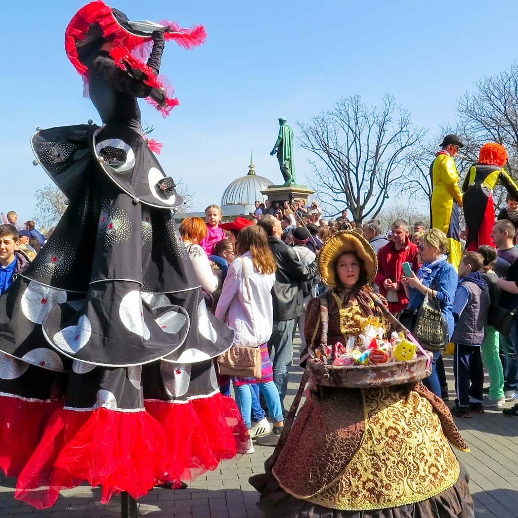 Odesa celebrates the Carnival Humorina with a big parade on April Fool's Day © agusyonok / Shutterstock