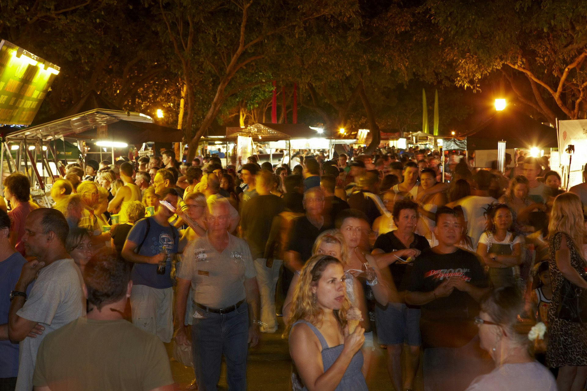 Crowds at the Mindil Beach Sunset Market in Darwin, Australia