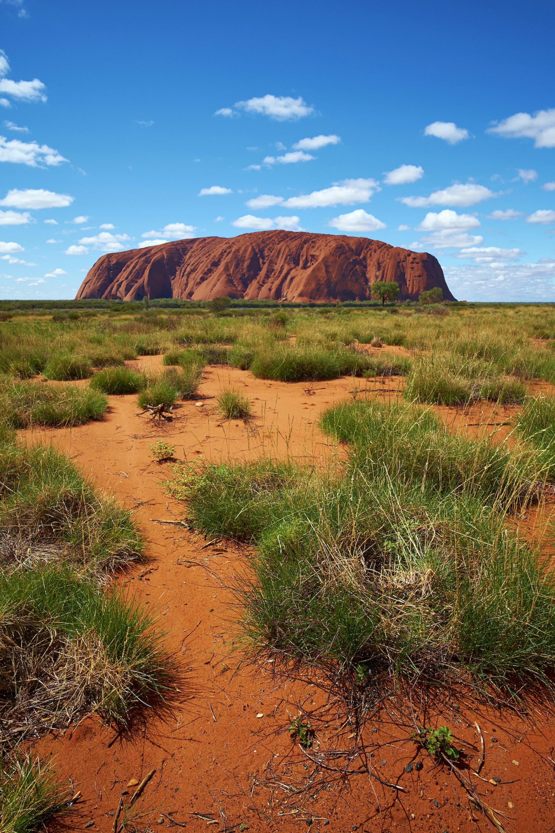 Uluru, Australia, seen from a distance