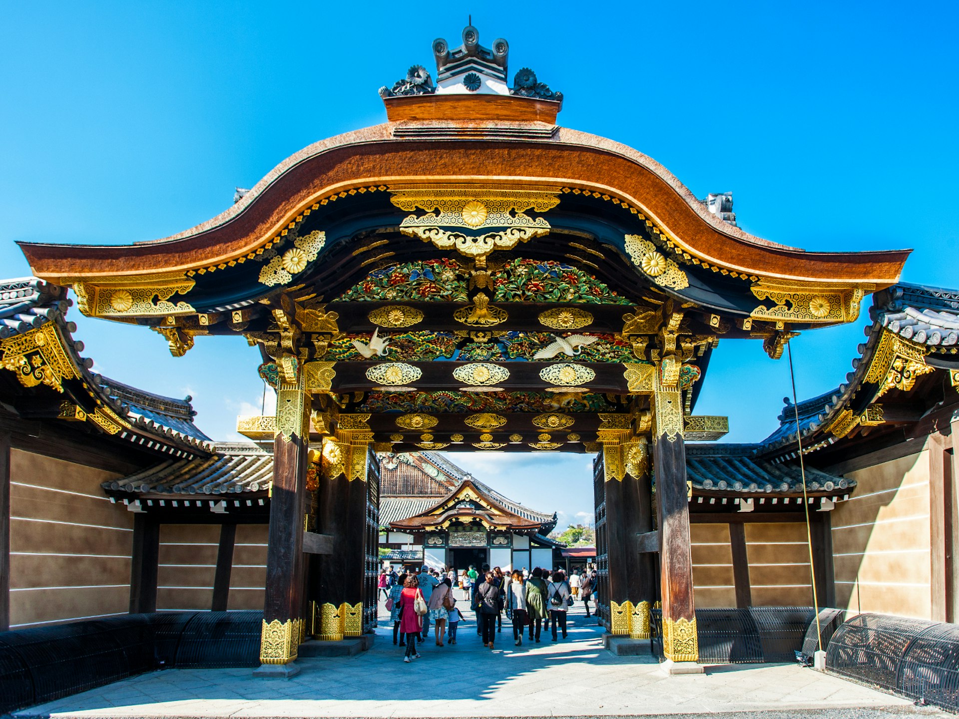 The entrance to Nijo Castle, Kyoto, Japan