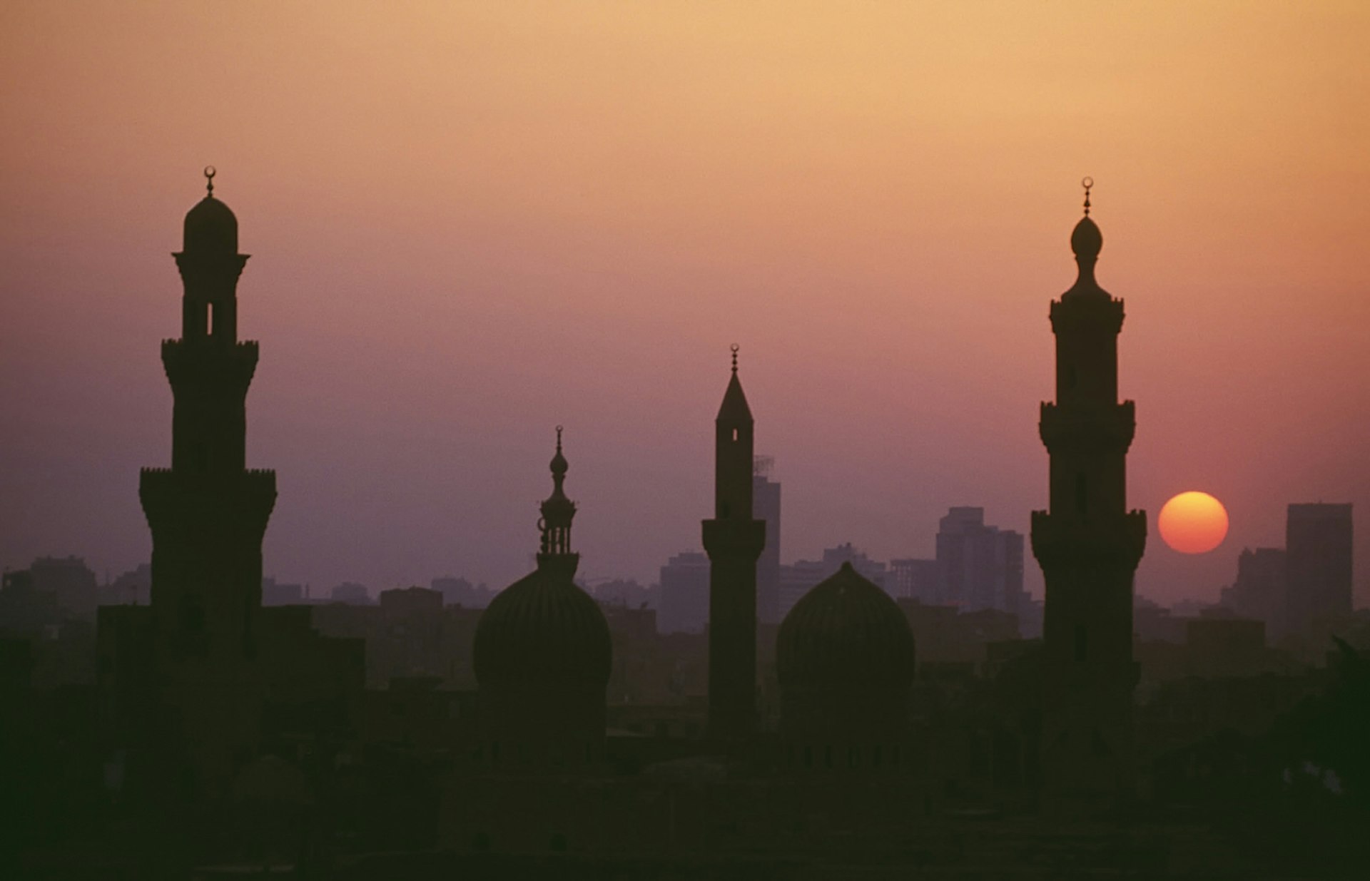 Skyline at sunset, Cairo, Egypt