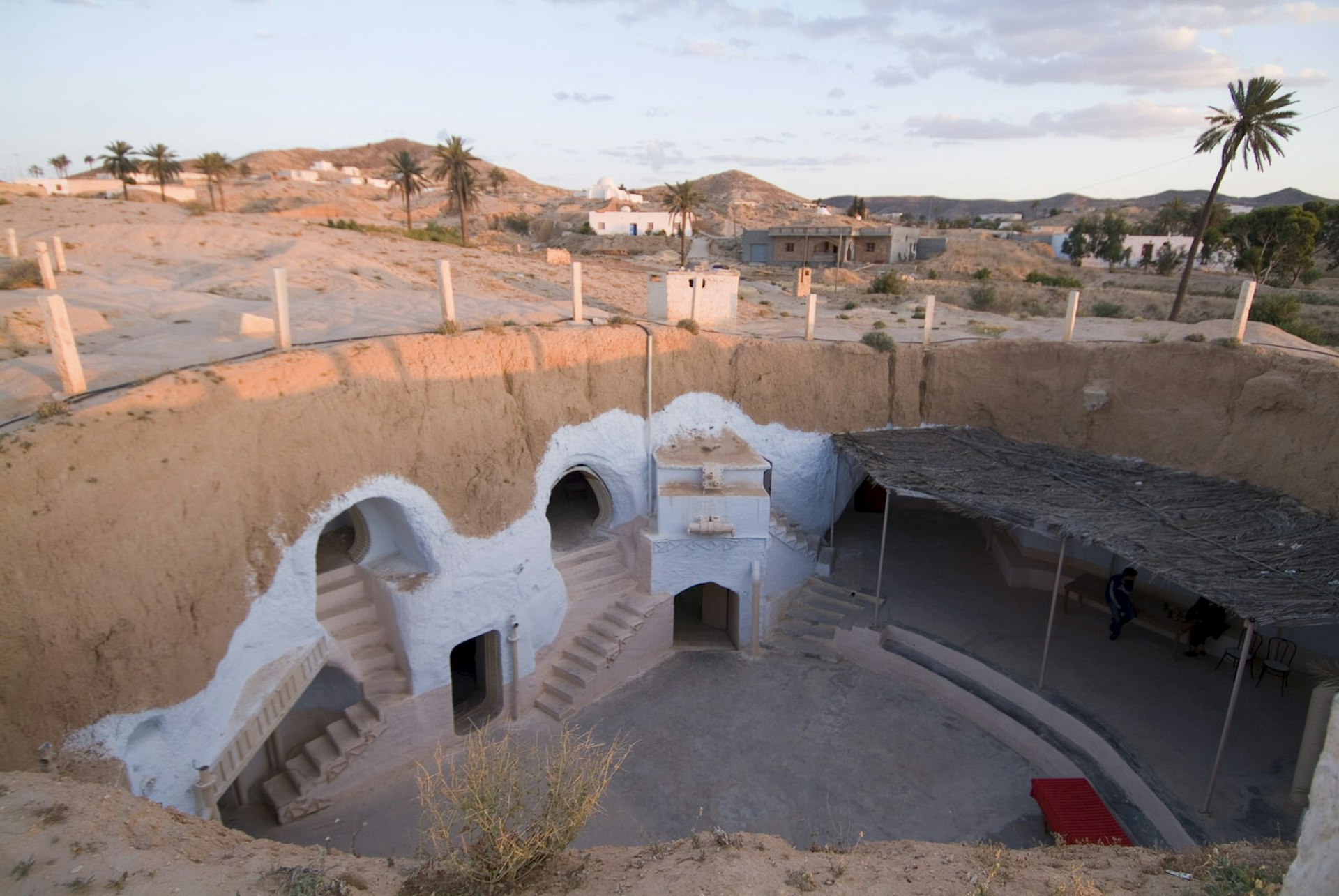Underground cave dwelling in Matmata, Tunisia