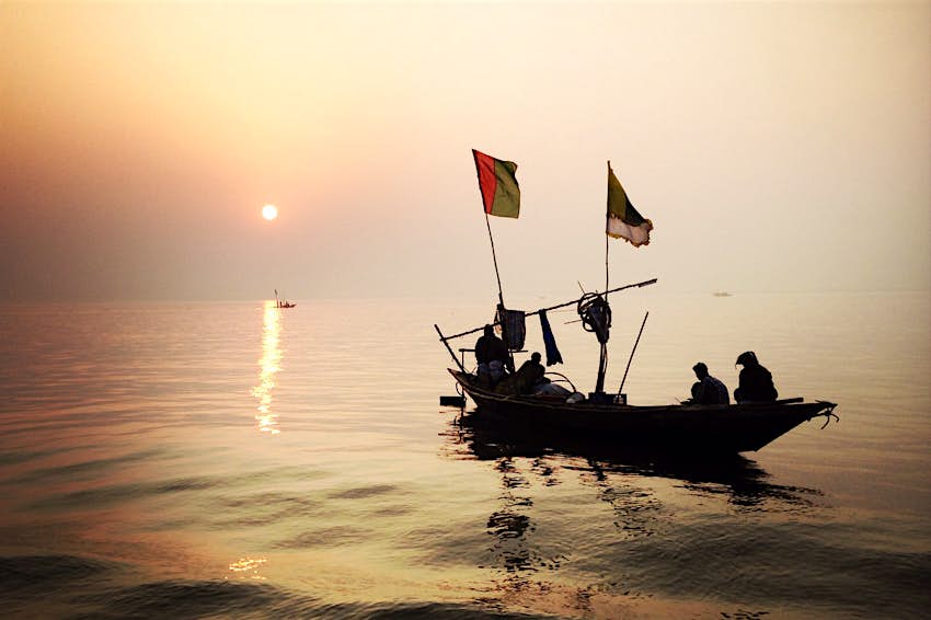 Sunset on the Padma River