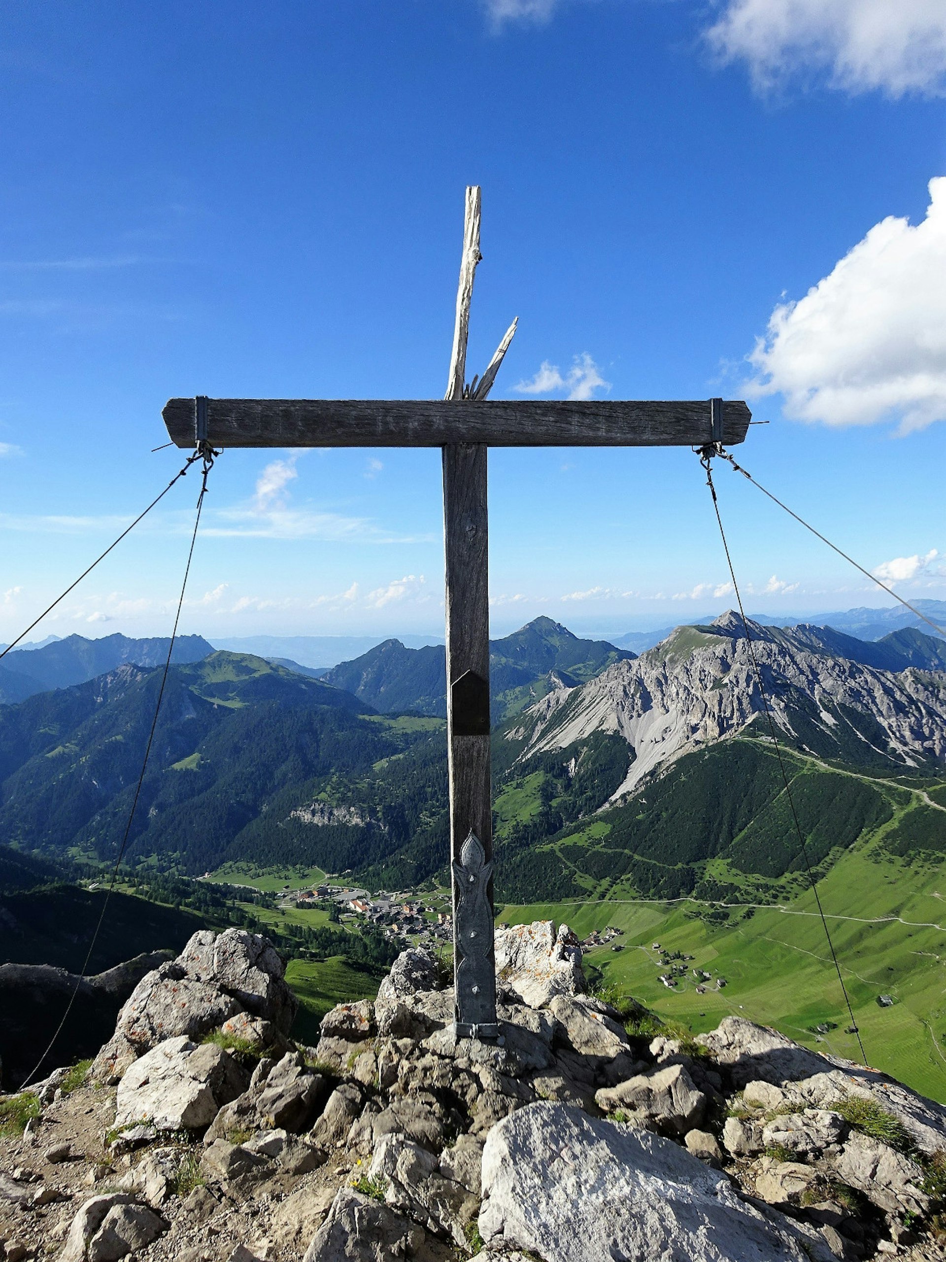 The Augstenberg summit offers views into the Liechtenstein, Swiss and Austrian Alps
