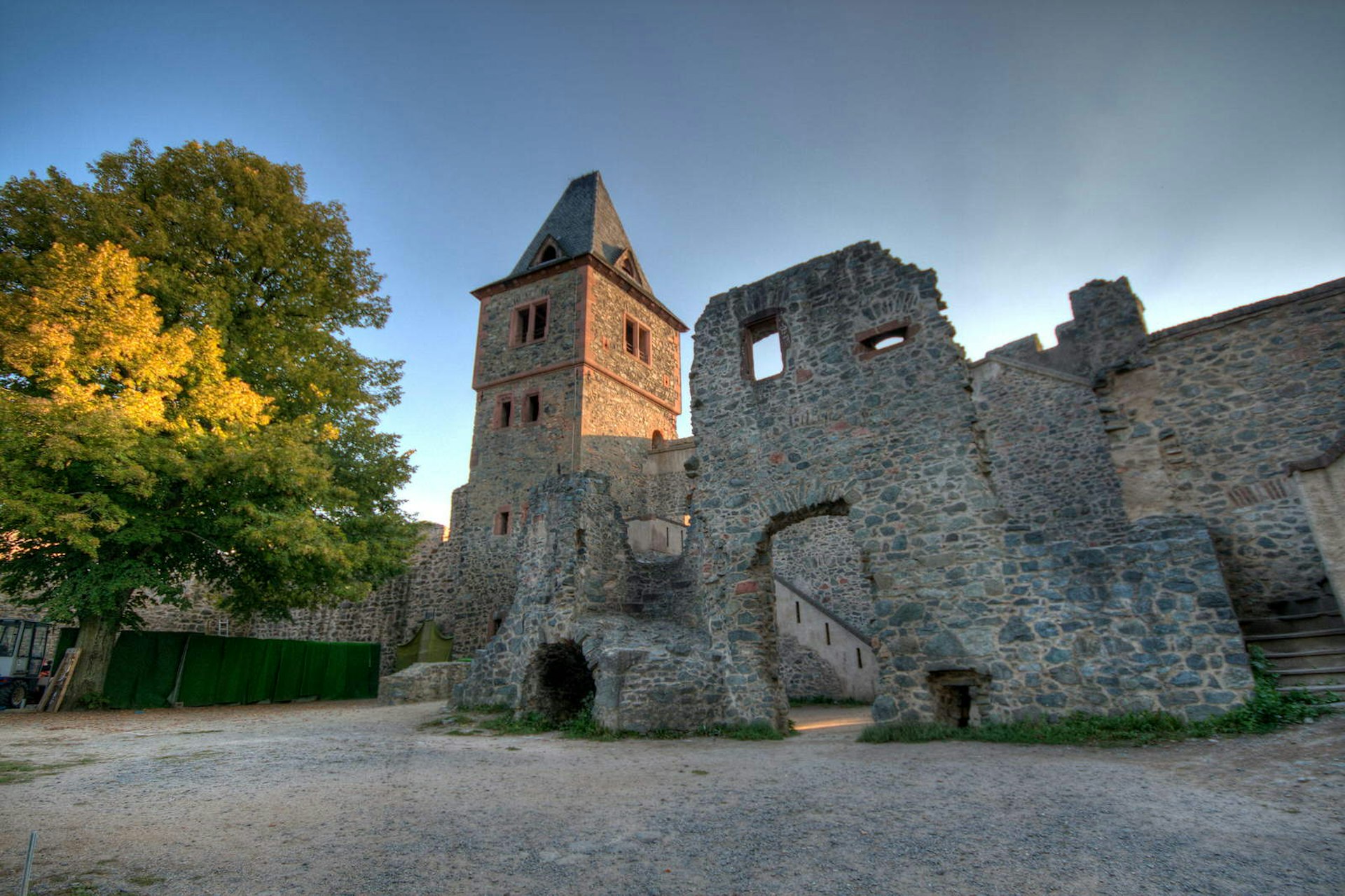 Ruins of Castle Frankenstein in Darmstadt, Germany