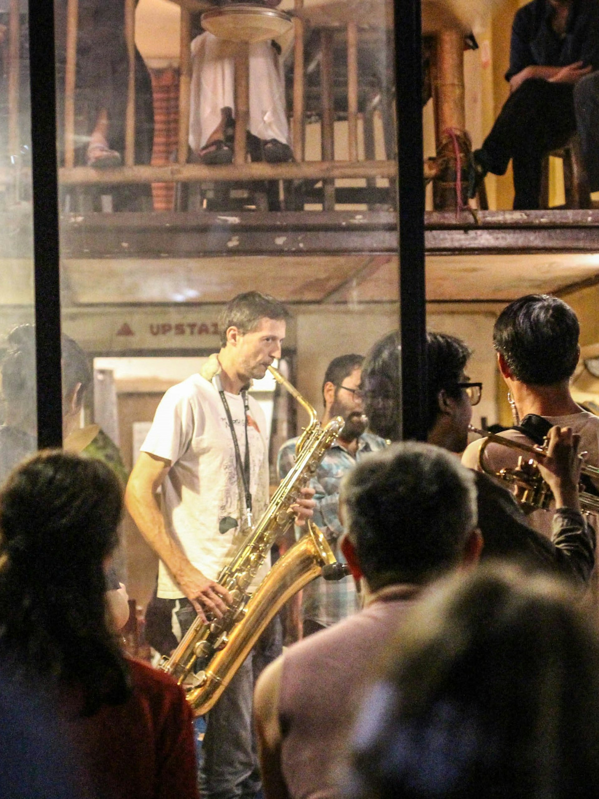 Musicians performing at North Gate Jazz Co-Op, a Chiang Mai institution