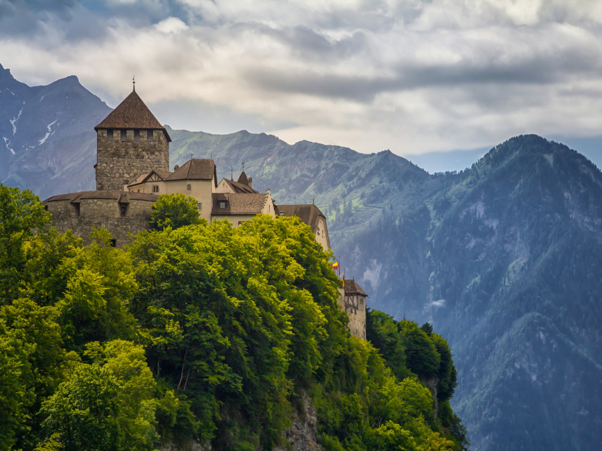 Liechtenstein's petite capital Vadiz is overlooked by the 12th-century Schloss Vaduz