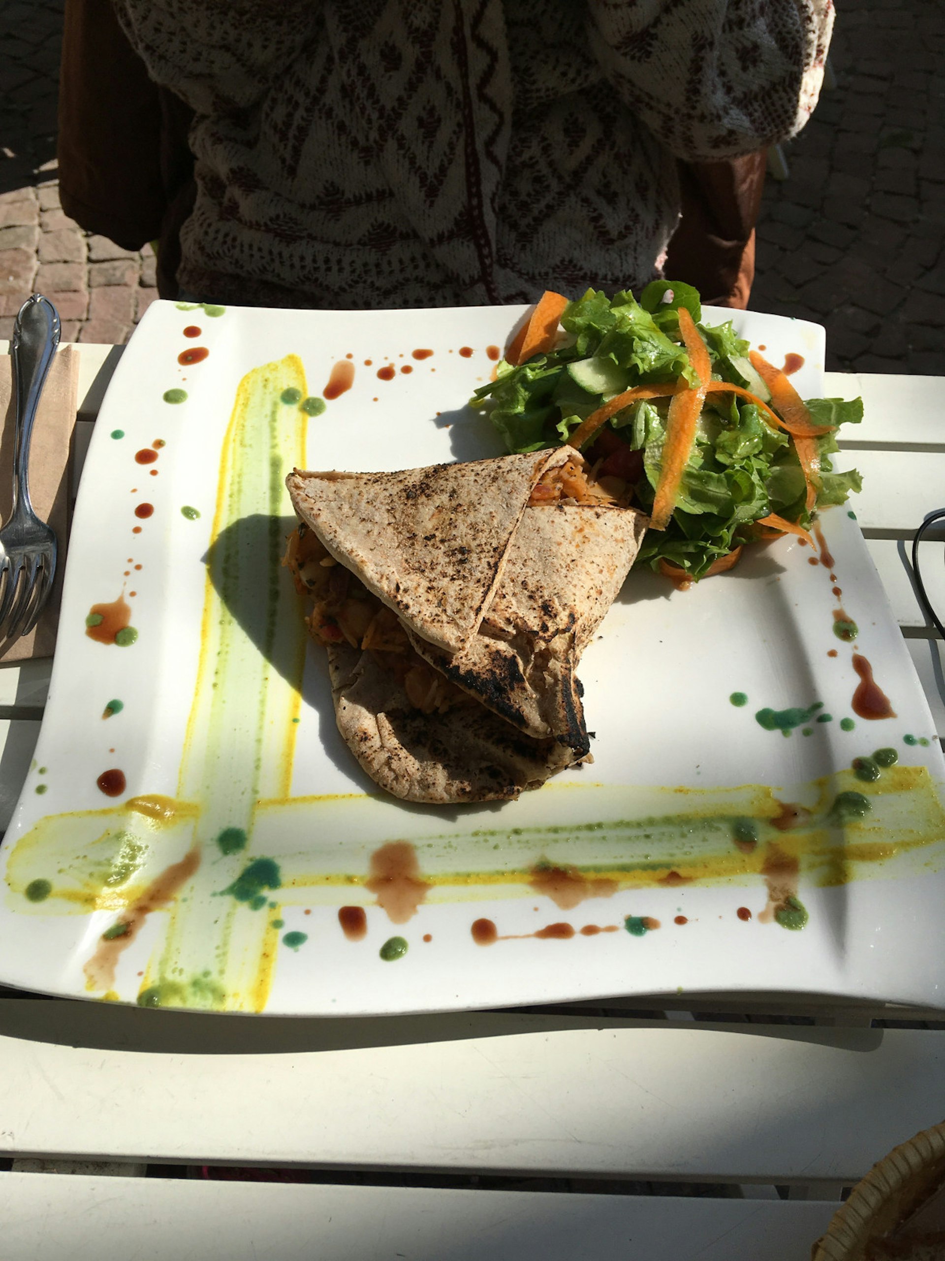 One of the inventive vegetarian dishes on offer at Sun & Moon restaurant in Sofia