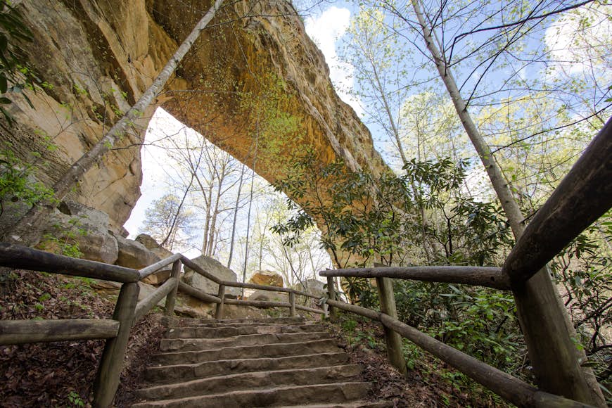 Funktioner - Stone Arch vid Natural Bridge State Park i Kentucky