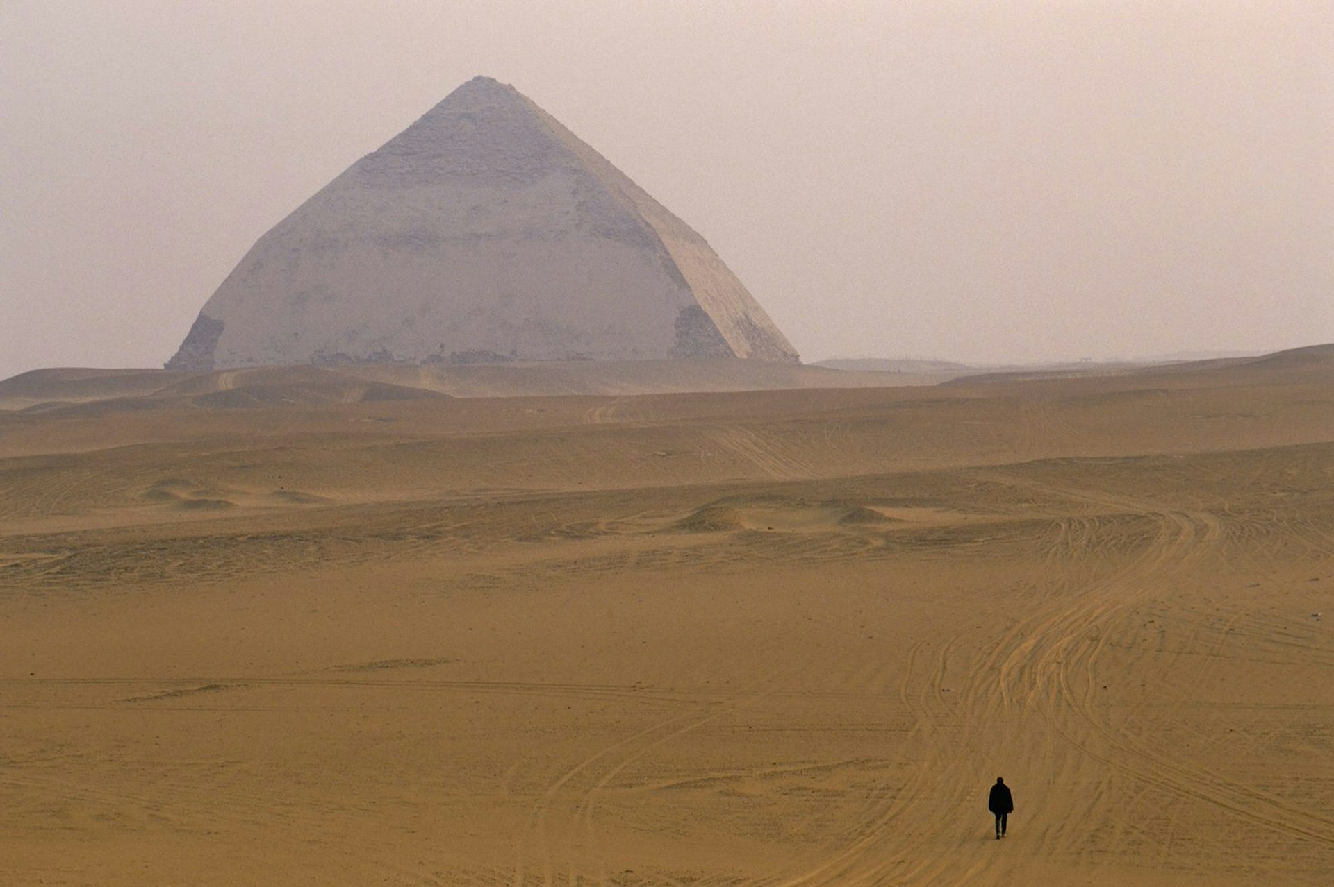 Bent Pyramid at Dahshur, Unesco World Heritage Site in Egypt