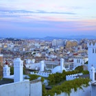 Features - View over Kasbah to Tangier, Tangier, Morocco, North Africa
