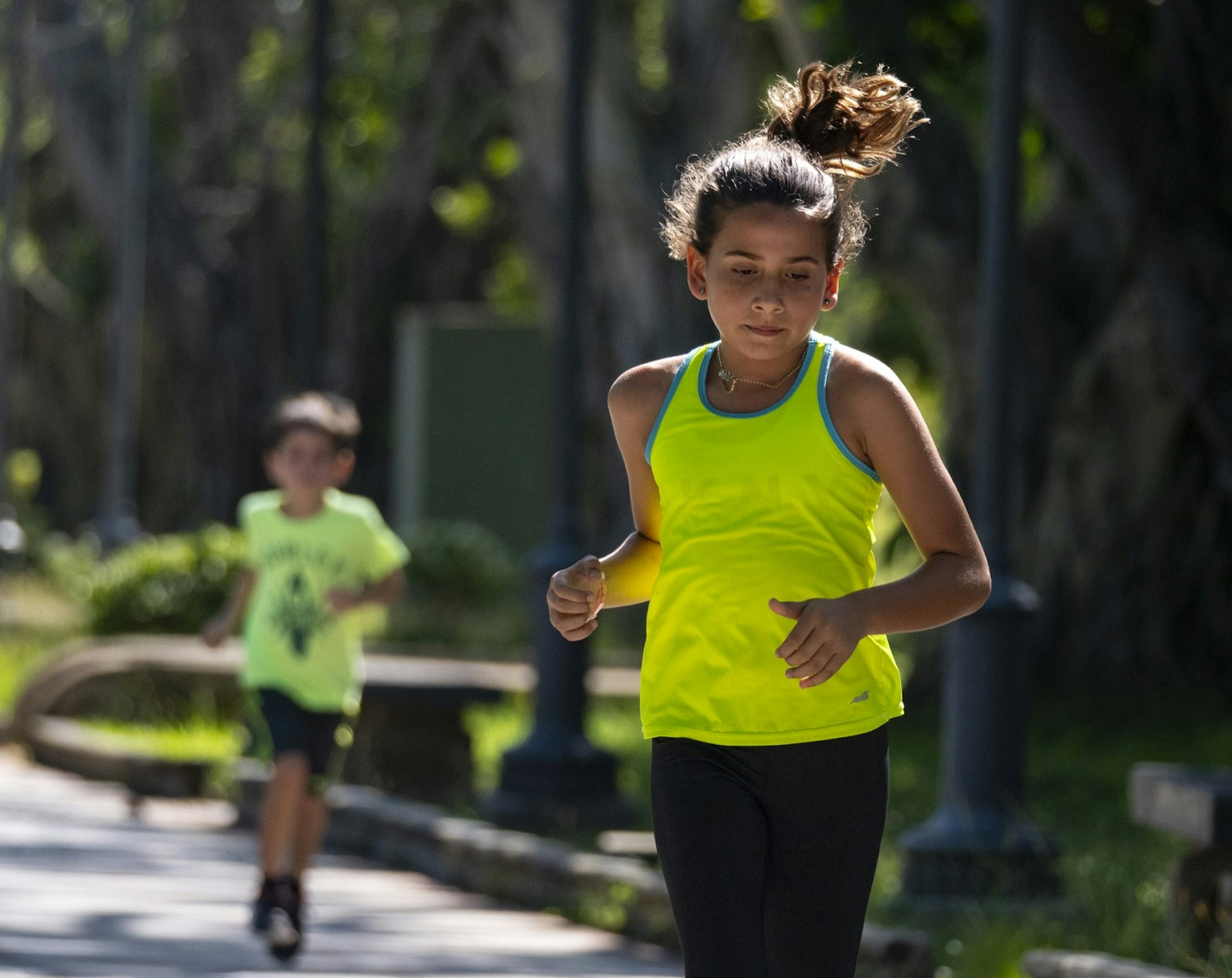 Children run a race at Luis Muñoz Rivera Park in Old San Juan, Puerto Rico © Al Bello/Getty Images for Lumix