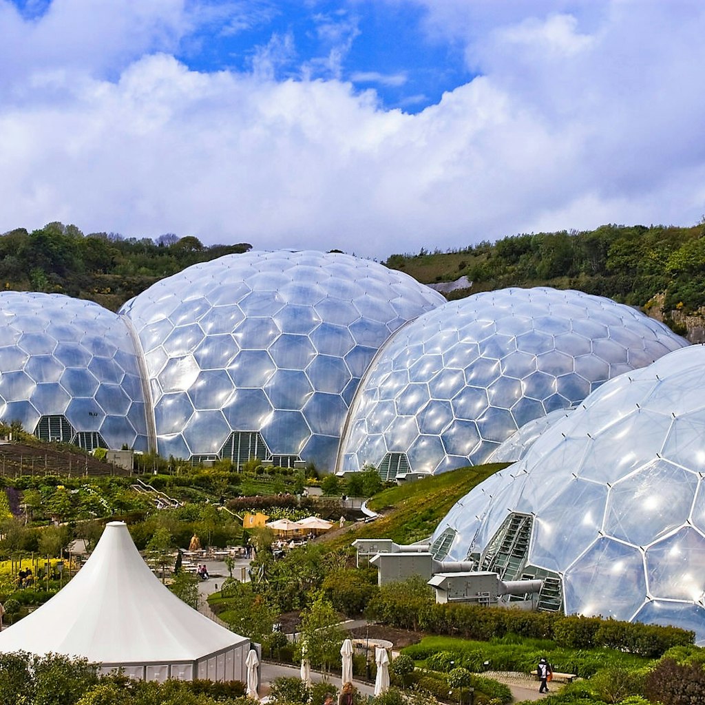 The biodomes of the Eden Project