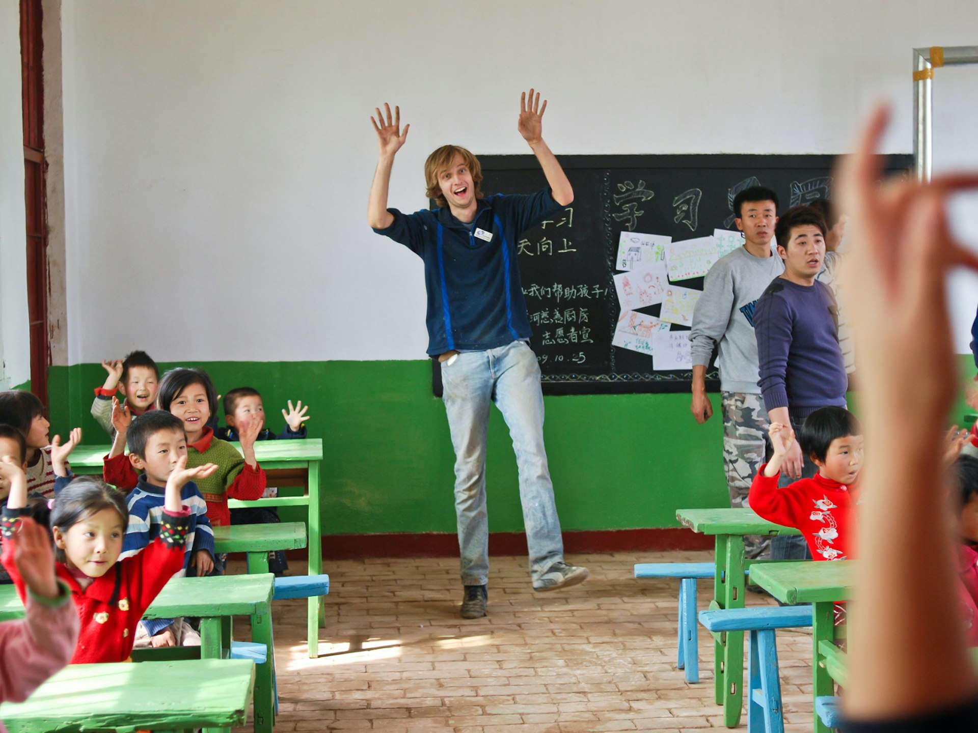 A man teaching abroad in China