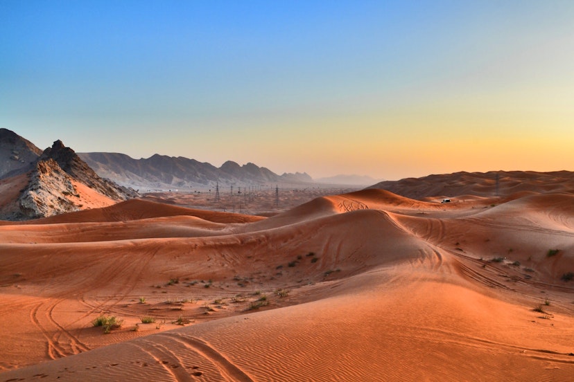 Features - Scenic View Of Desert Against Clear Sky