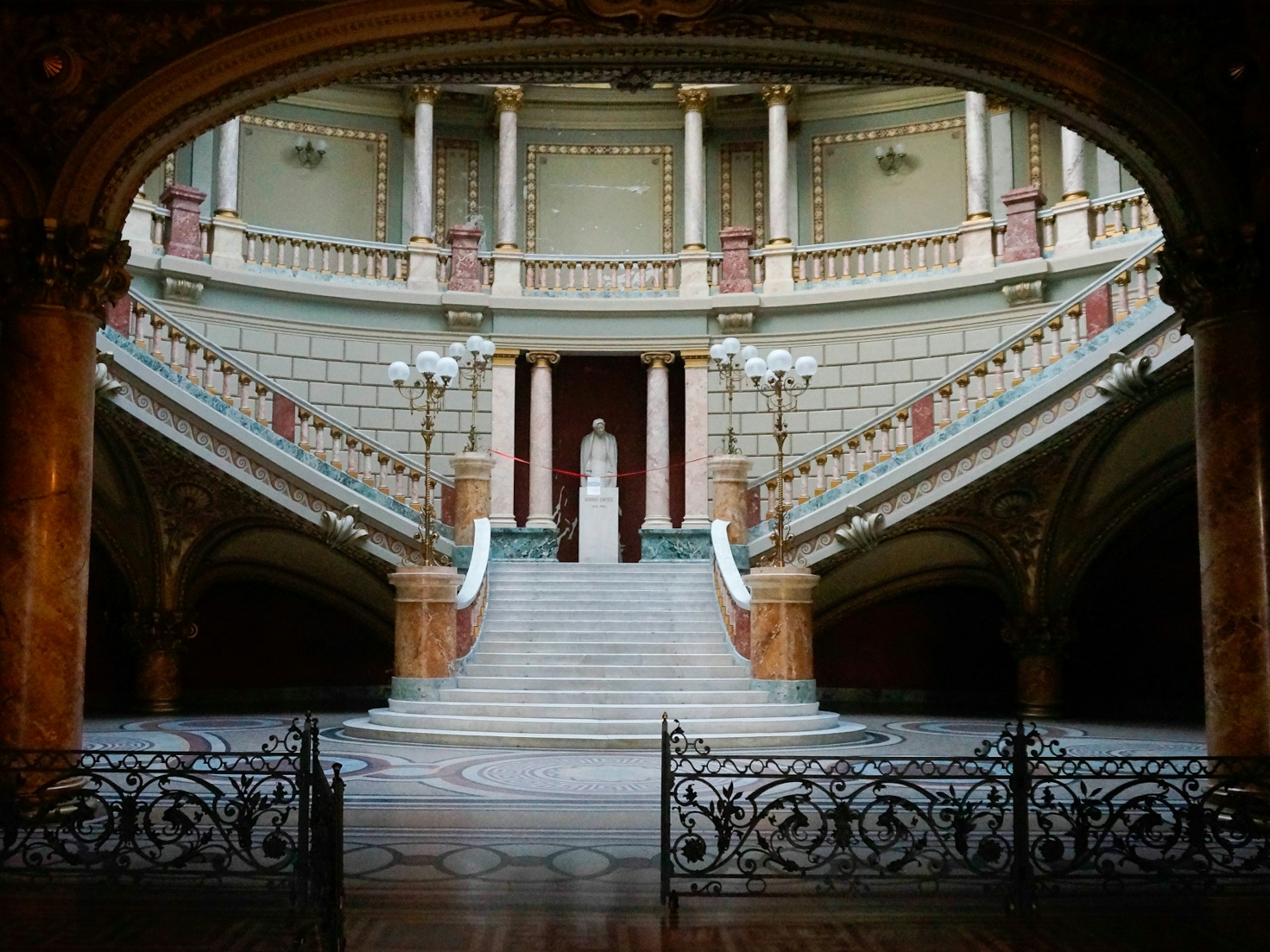 Interior of the Romanian Athenaeum in Bucharest