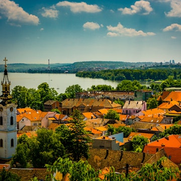 View over Zemun's quaint rooftops and the Danube from Gardoš Tower © Evgeni Fabisuk / Shutterstock