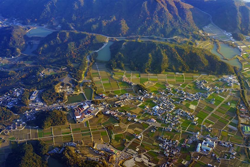 Features - Aerial view of Wakayama