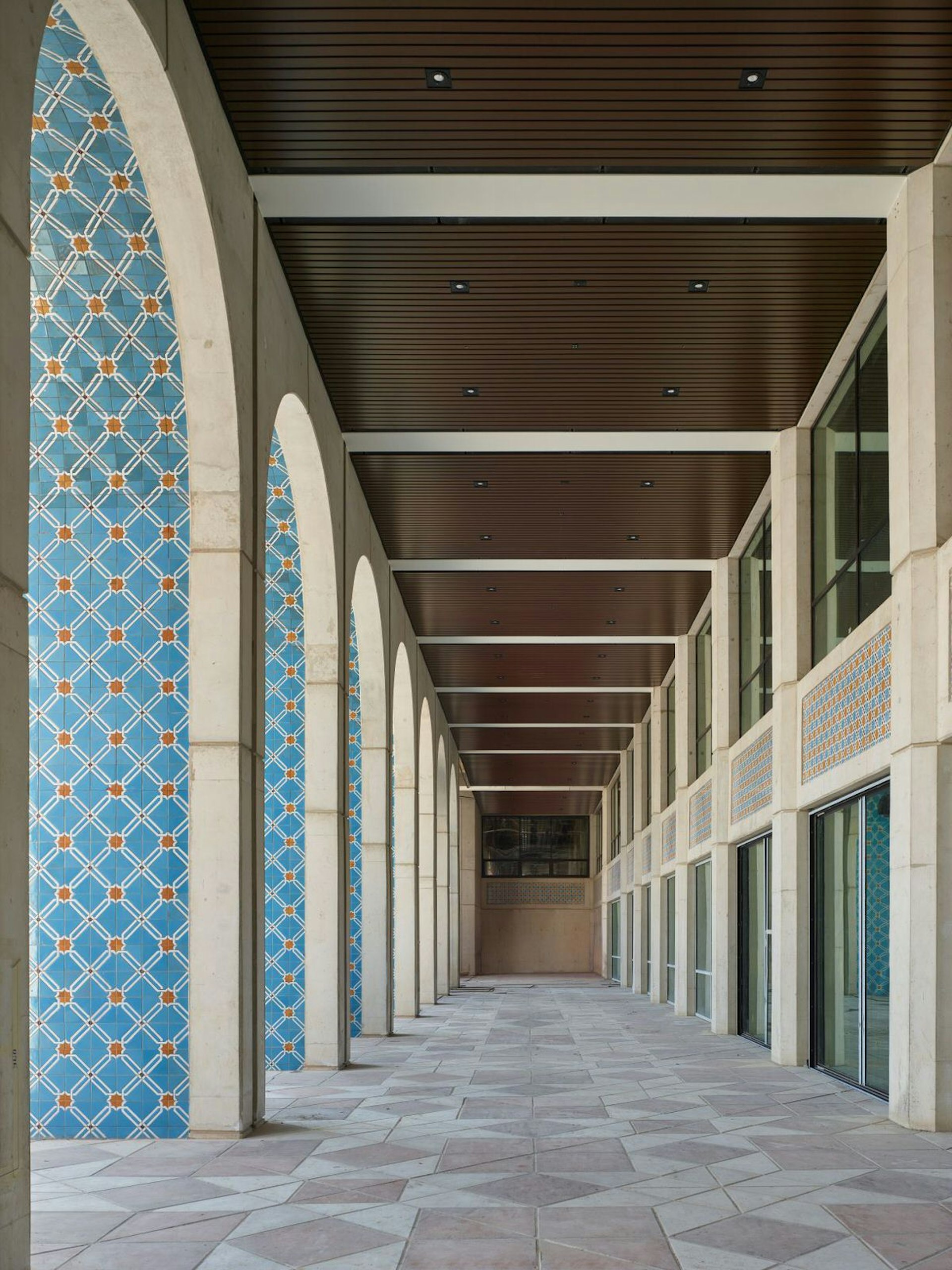 Arcade of the Cultural Foundation, Abu Dhabi, United Arab Emirates