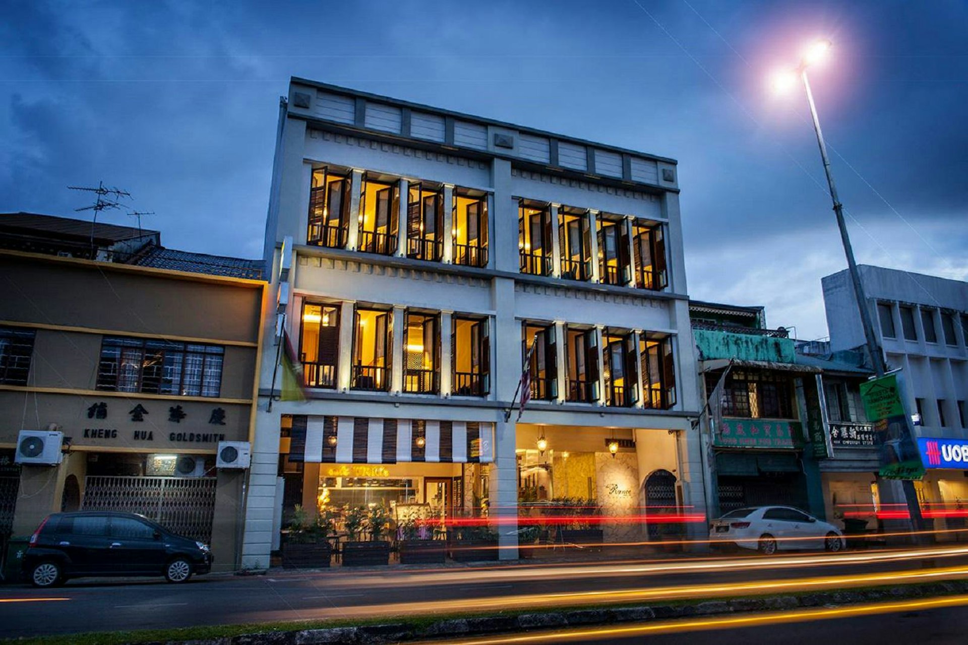 Exterior of The Ranee, a hotel in Kuching, Malaysia 