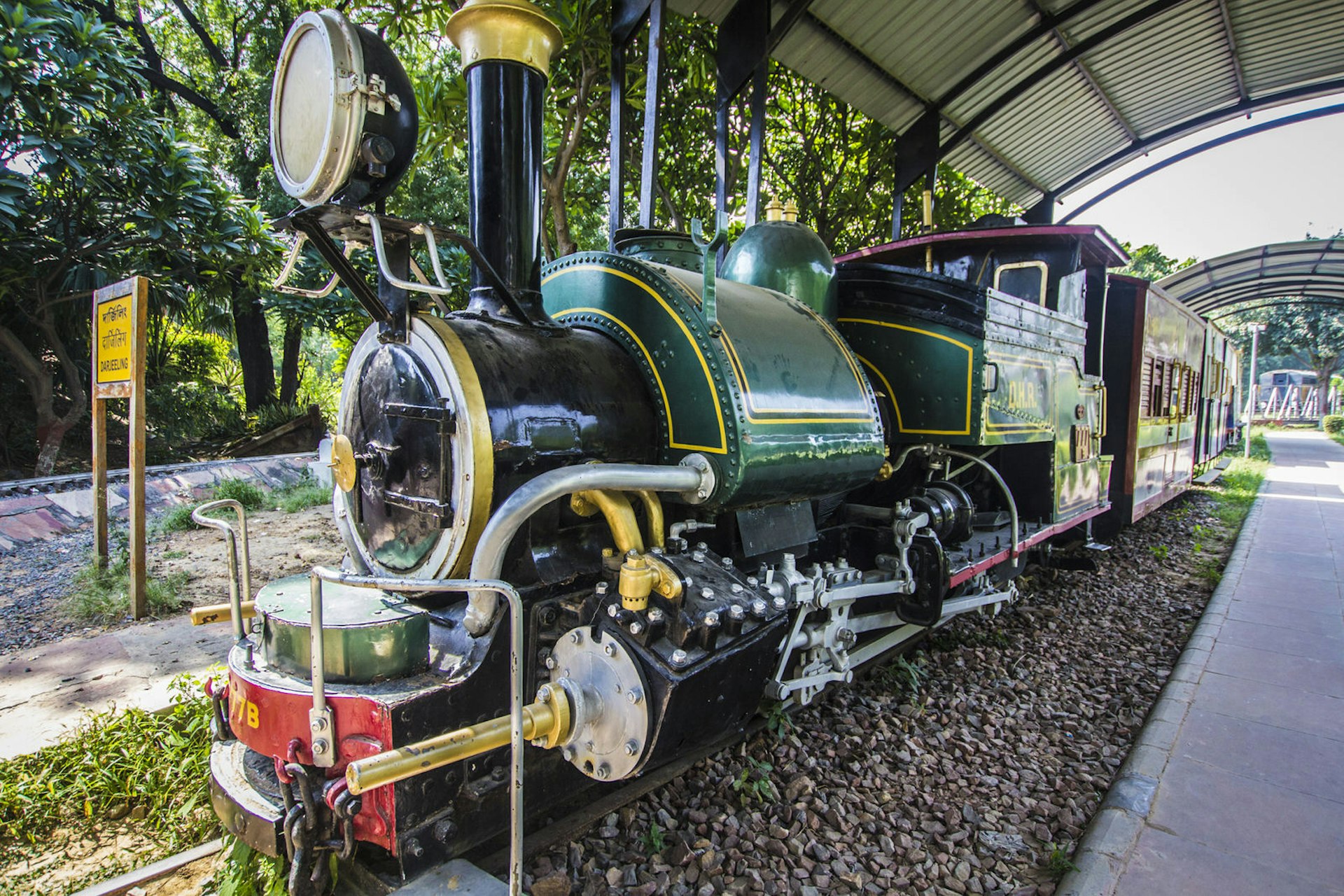 Steam train at Delhi's National Rail Museum