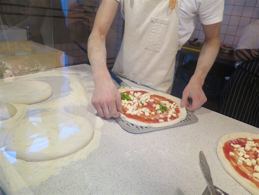 Tallinn food - One of the exclusive 200 pizzas made each day at Tallinn's Kaja Pizza Köök, owned by Michelin-starred chef Andrei Lesment © Karyn Noble / Lonely Planet