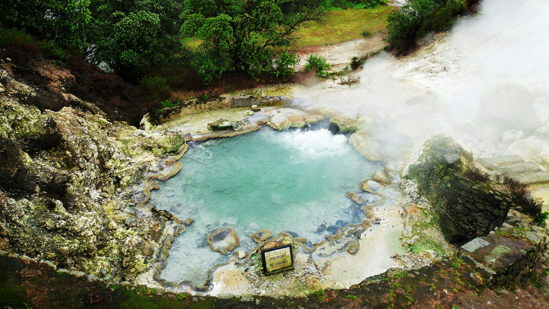 A hot spring in Furnas, São Miguel, Azores