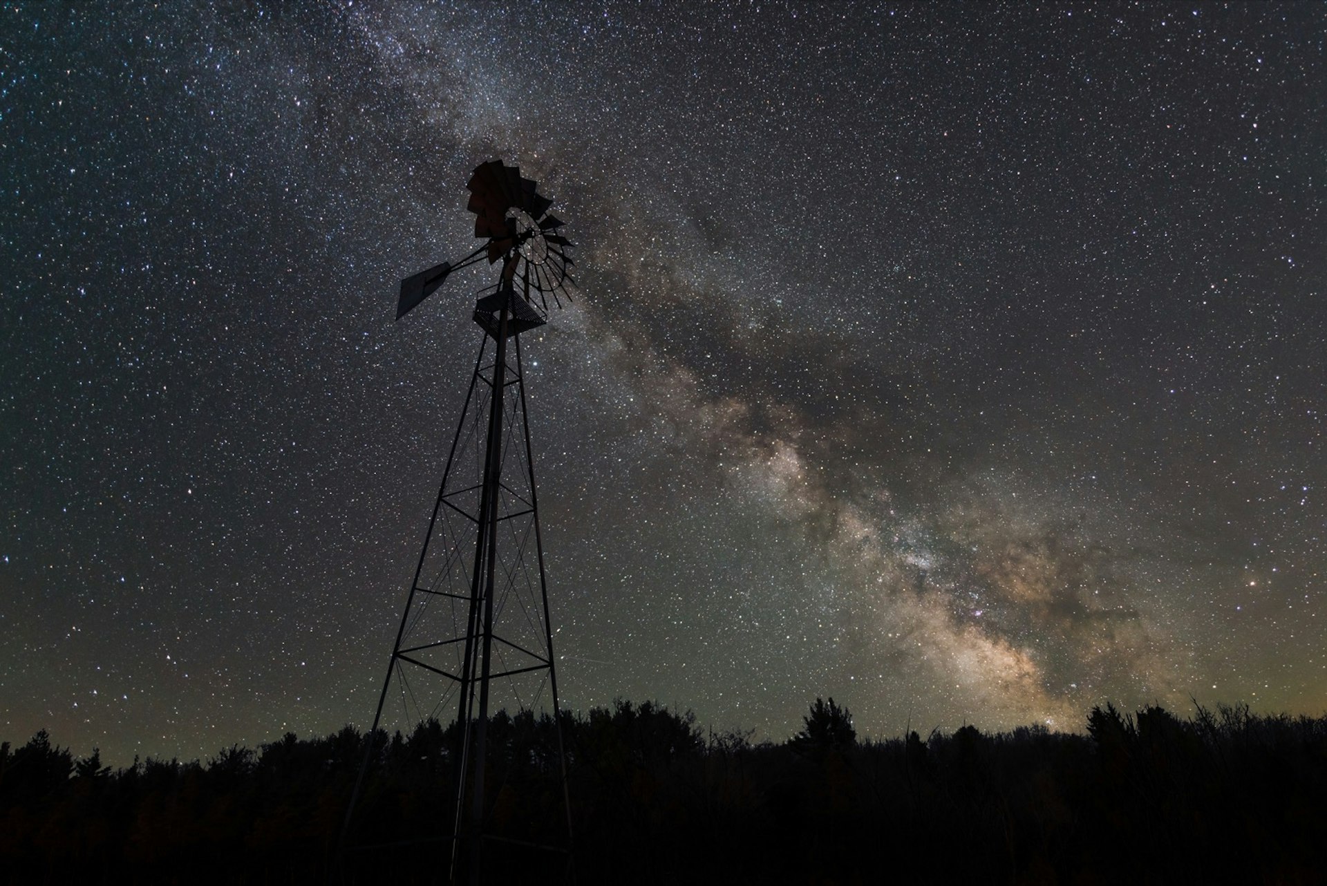 Camping at cherry springs state park under the Milky Way.