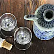Dutch gin traditionally served in tulip-shaped glasses