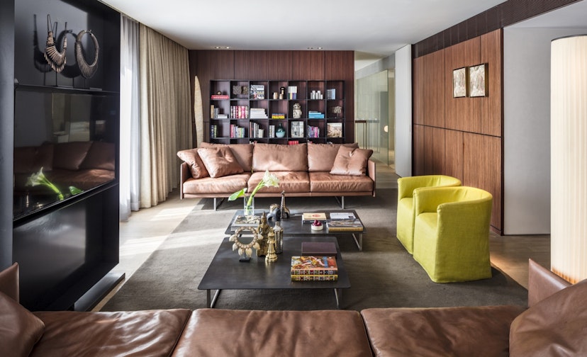 Inside the living room of the Mamilla Hotel in Jerusalem, which has one of the most impressive presidential suites in the world
